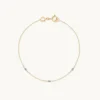Alexandrite Charm Bracelet in Solid Gold
