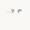 Alexandrite Marquise Studs in Solid White Gold