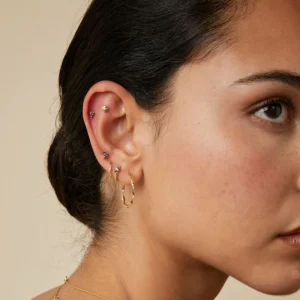 Alexandrite Marquise Studs in Solid Gold