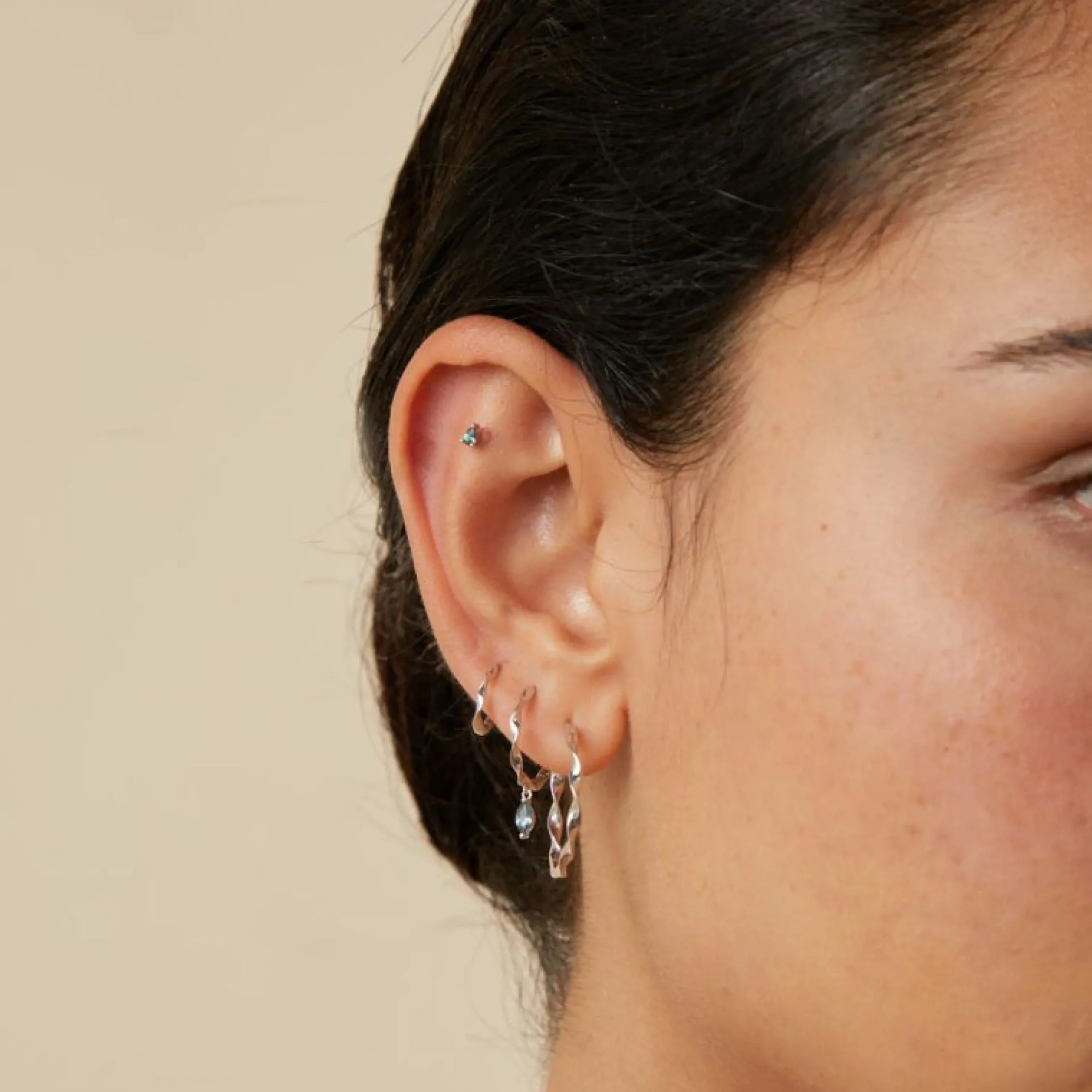 alexandrite_pear_piercing_2.webp Alexandrite Pear Piercing Stud in Solid White Gold