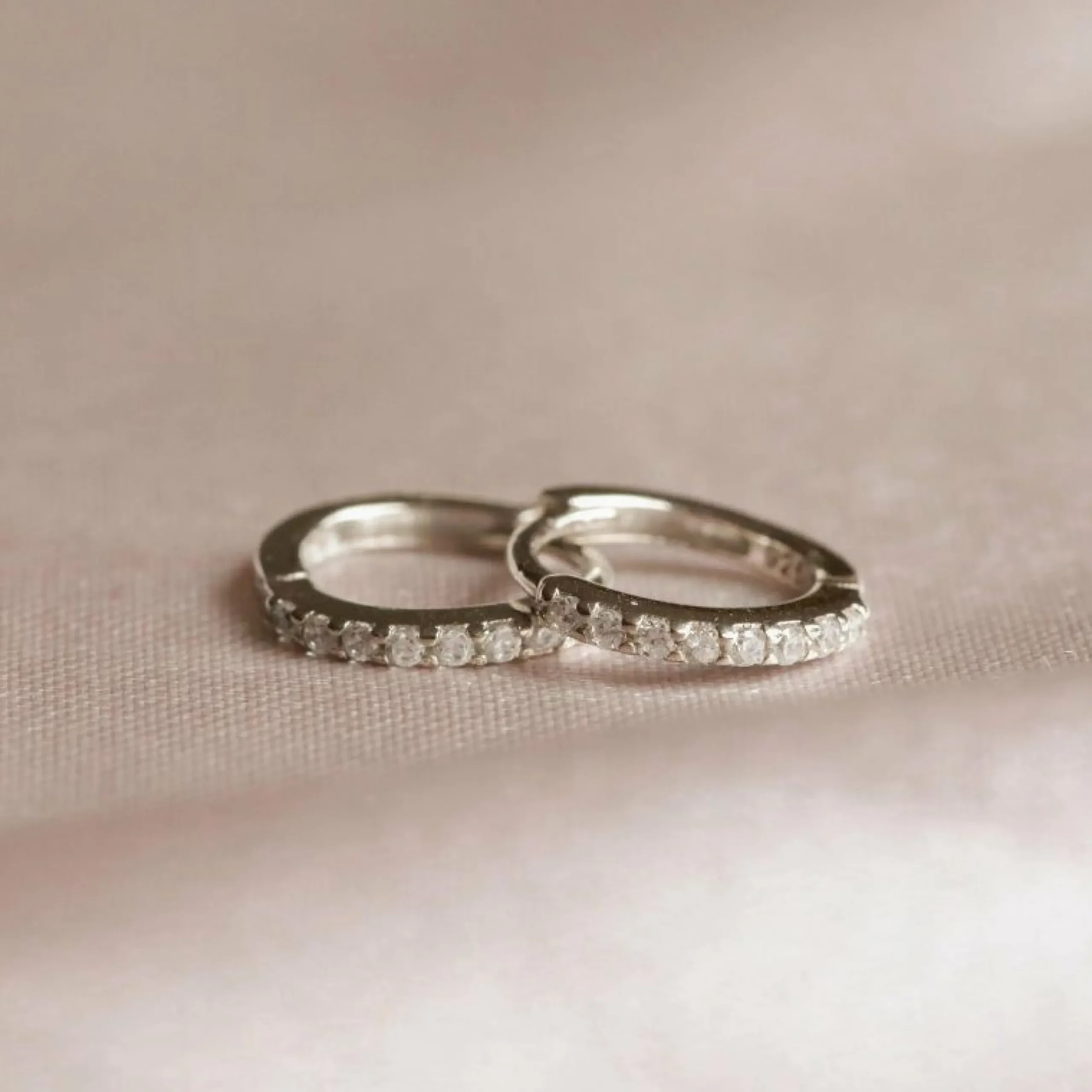 april_birthstone_huggies__1.webp April Birthstone Huggies in Silver with Clear CZ