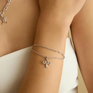 Aries Zodiac Talisman Charm in Silver