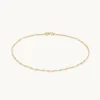 Astrid Chain Anklet in Solid Gold