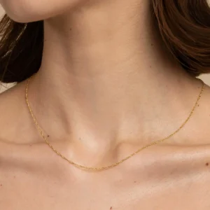 Astrid Chain Necklace in Solid Gold