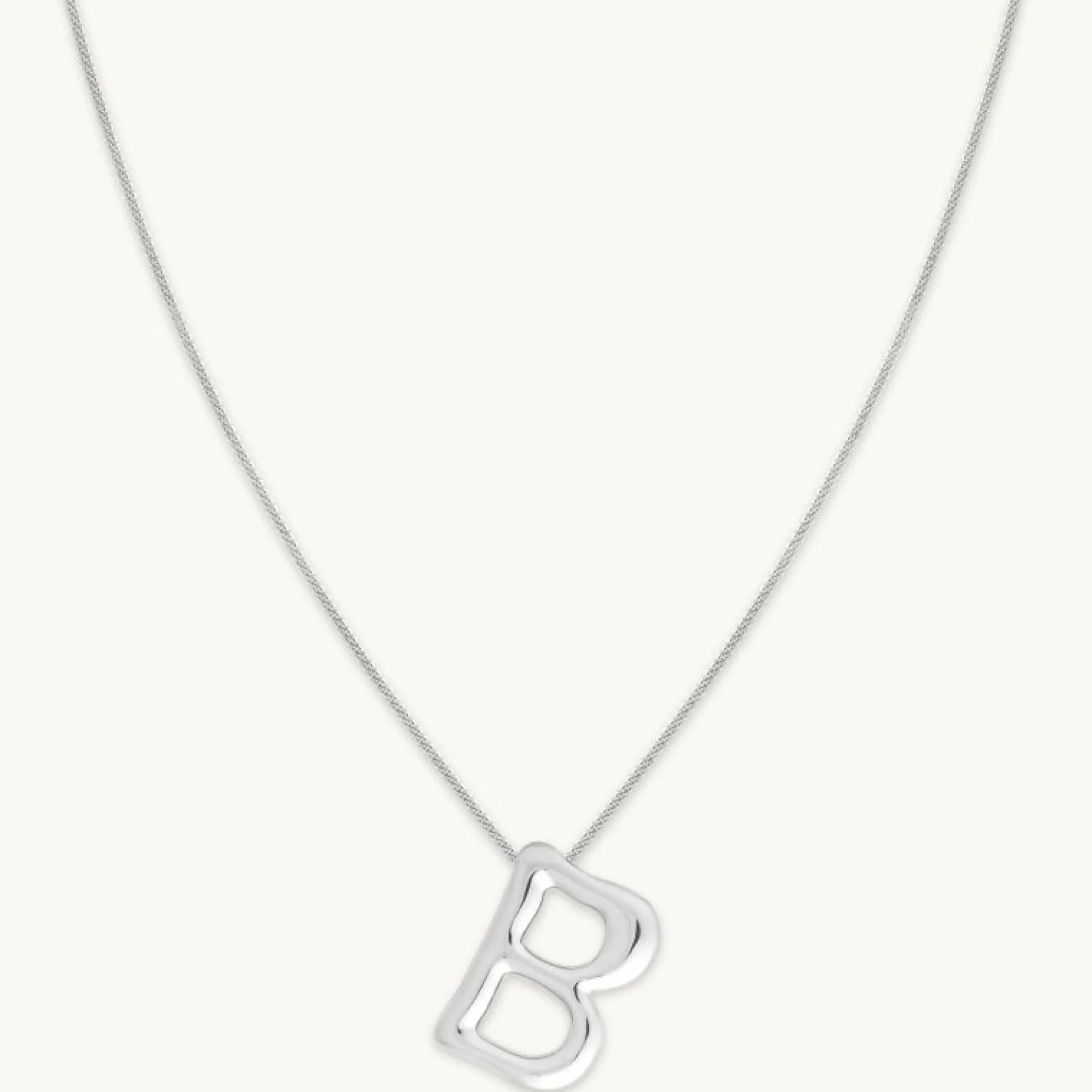 b_initial_bold_pendant_ne_0-1.webp B Initial Bold Pendant Necklace in Silver