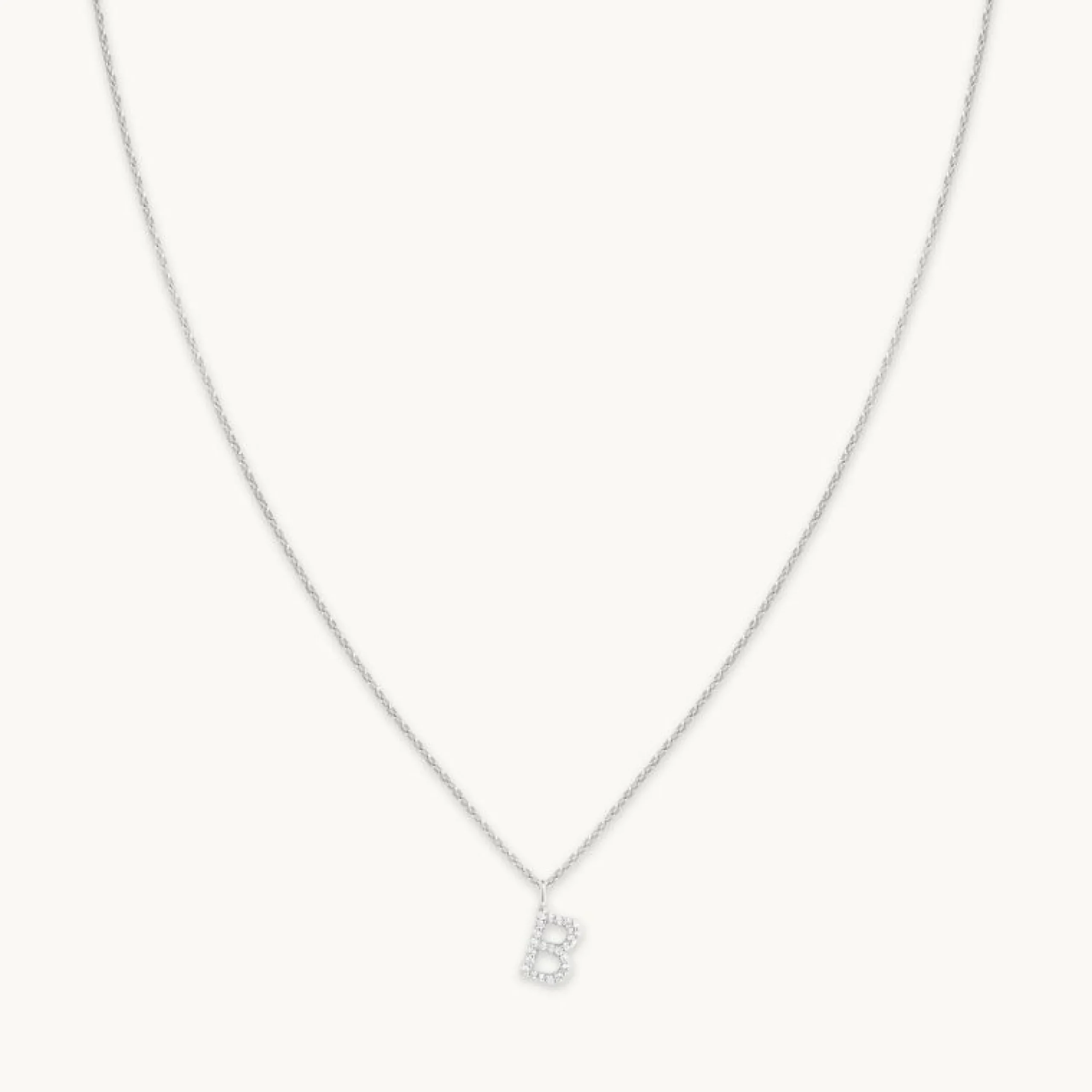 b_initial_pav_pendant_nec_0-1.webp B Initial Pavé Pendant Necklace in Silver