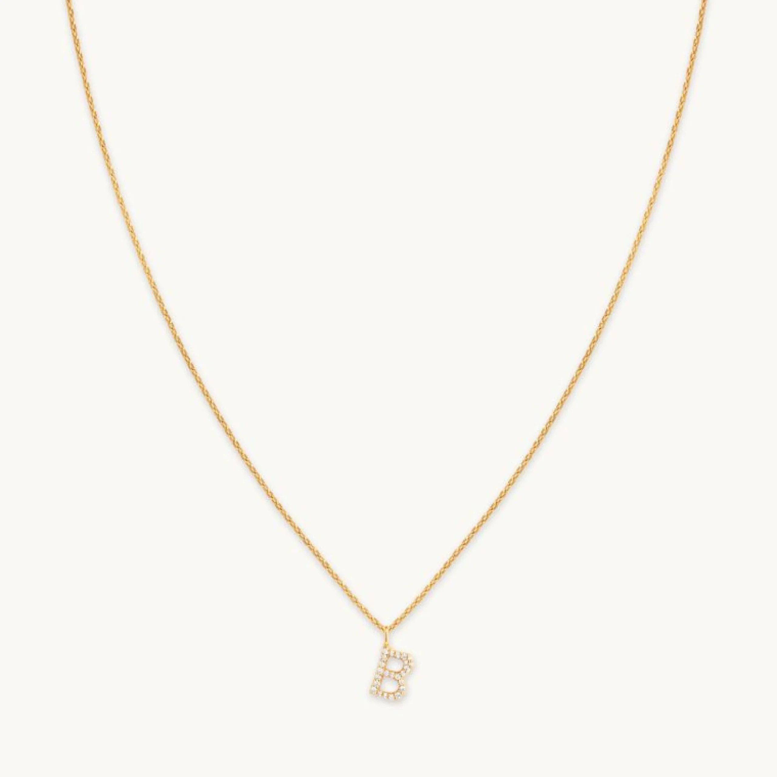b_initial_pav_pendant_nec_0.webp B Initial Pavé Pendant Necklace in Gold