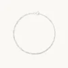Bold Astrid Chain Bracelet in Solid White Gold
