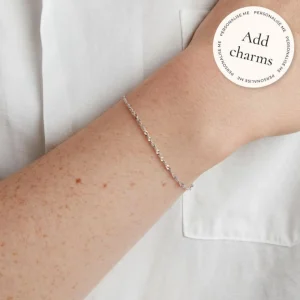 Bold Astrid Chain Bracelet in Solid White Gold