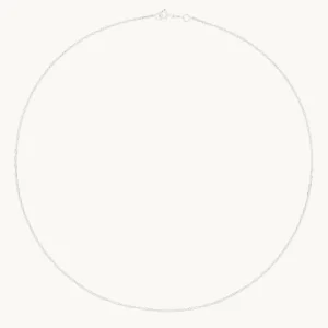 Bold Astrid Chain Necklace in Solid White Gold
