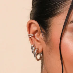 Bold Large Hoops in Silver
