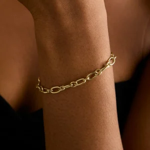 Bold Link Chain Bracelet in Gold