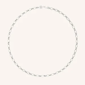 Bold Link Chain Necklace in Silver