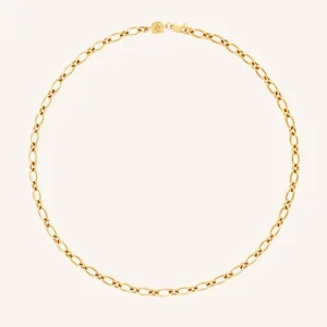 Bold Link Chain Necklace in Gold