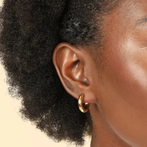 Bold Medium Hoops in Gold