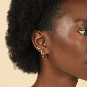 Bold Medium Hoops in Gold
