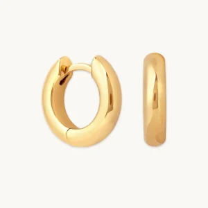 Bold Small Hoops in Gold