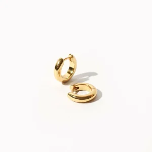 Bold Small Hoops in Gold