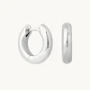 Bold Small Hoops in Silver