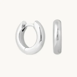 Bold Small Hoops in Silver