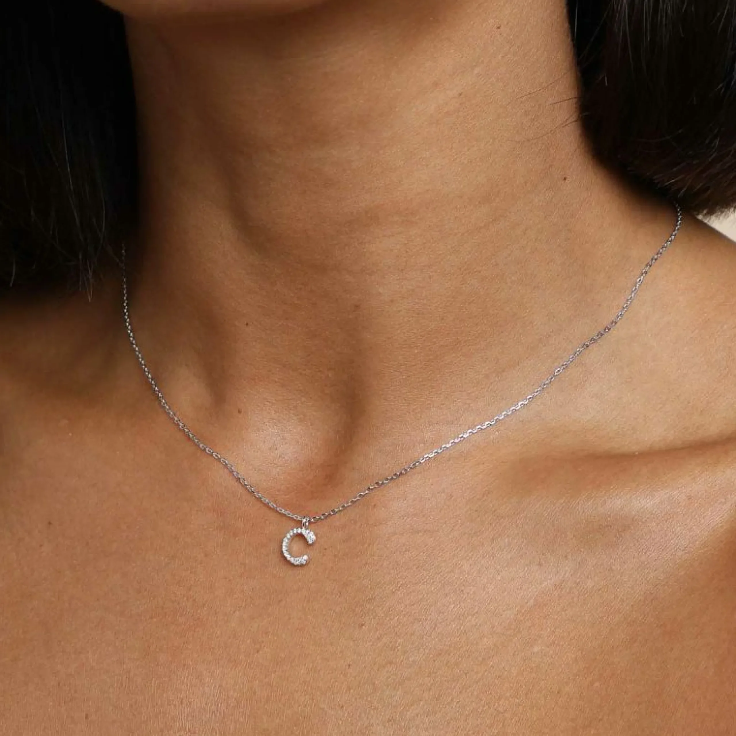 c_initial_pav_pendant_nec_1-1.webp C Initial Pavé Pendant Necklace in Silver