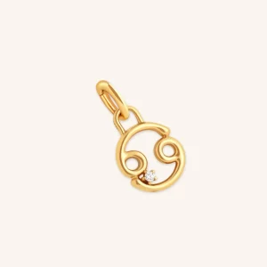 Cancer Zodiac Talisman Charm in Gold