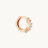 Celestial Crystal 8mm Hoop in Rose Gold