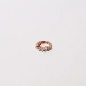 Celestial Crystal 8mm Hoop in Rose Gold