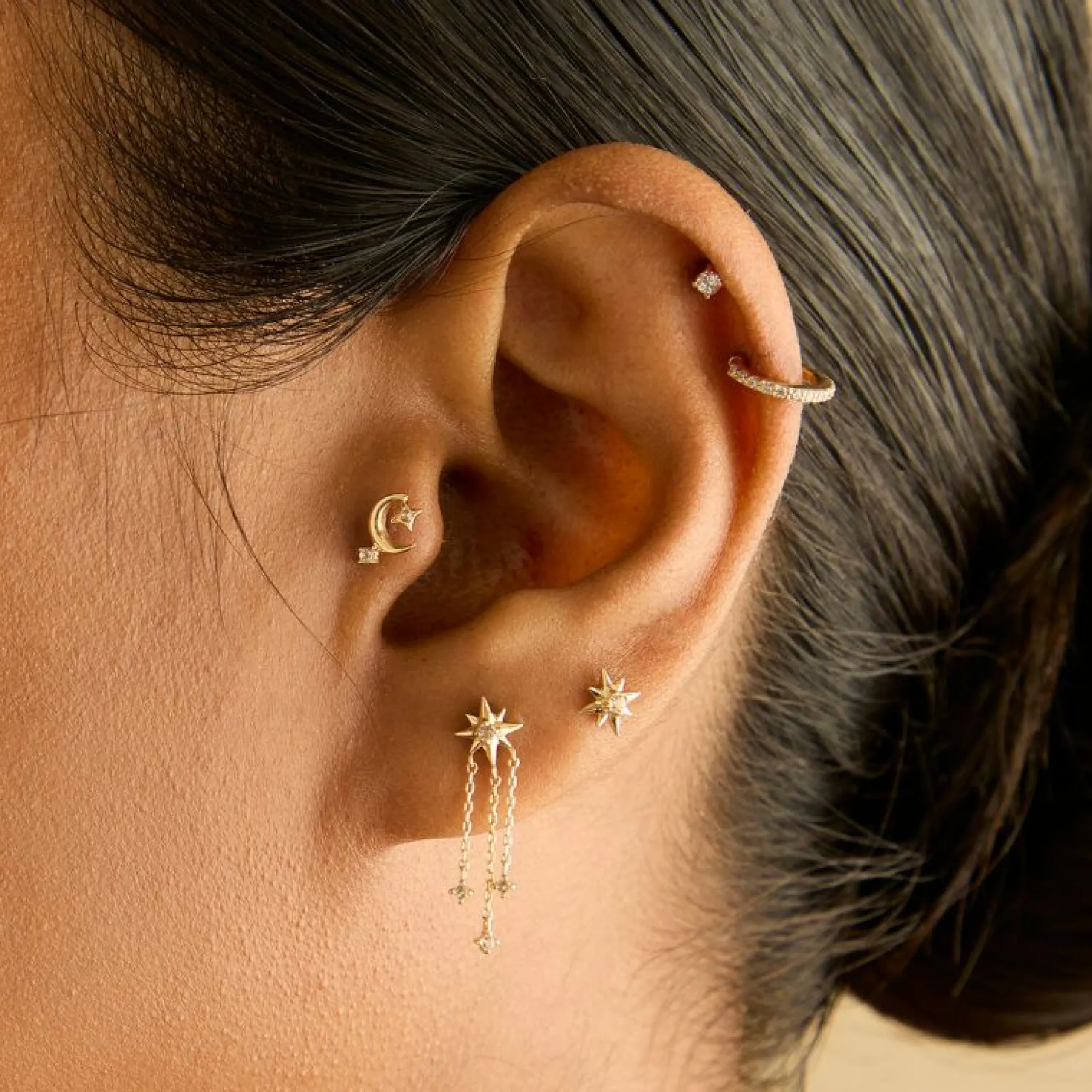 celestial_moon_piercing_s_2.webp Celestial Moon Piercing Stud in Solid Gold