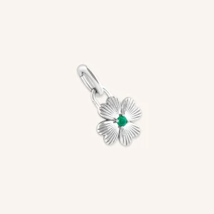 Clover Talisman Charm in Silver