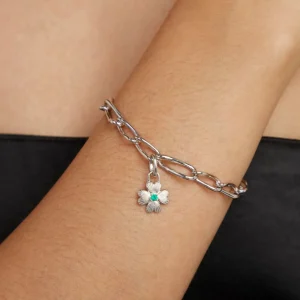 Clover Talisman Charm in Silver