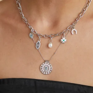 Clover Talisman Charm in Silver