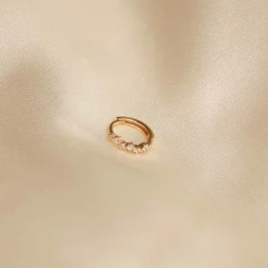 Cluster Hoop 8mm in Gold
