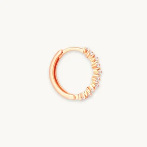 Cluster Hoop 11.5mm in Rose Gold