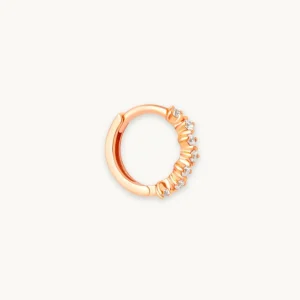 Cluster Hoop 8mm in Rose Gold