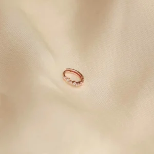 Cluster Hoop 8mm in Rose Gold