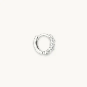 Cluster Hoop 6.5mm in Silver