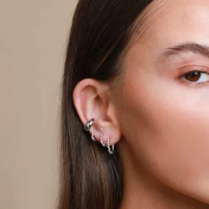 Cluster Hoop 11.5mm in Silver