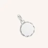 Coin Talisman Charm in Silver