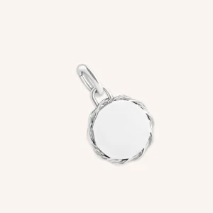 Coin Talisman Charm in Silver