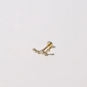 Constellation Piercing Stud in Solid Gold