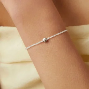 Cosmic Click Charm in 9k White Gold