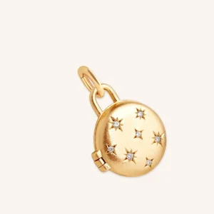 Cosmic Locket Talisman Charm in Gold