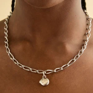 Cosmic Locket Talisman Charm in Silver