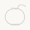 Cosmic Star Bar Bracelet in Silver