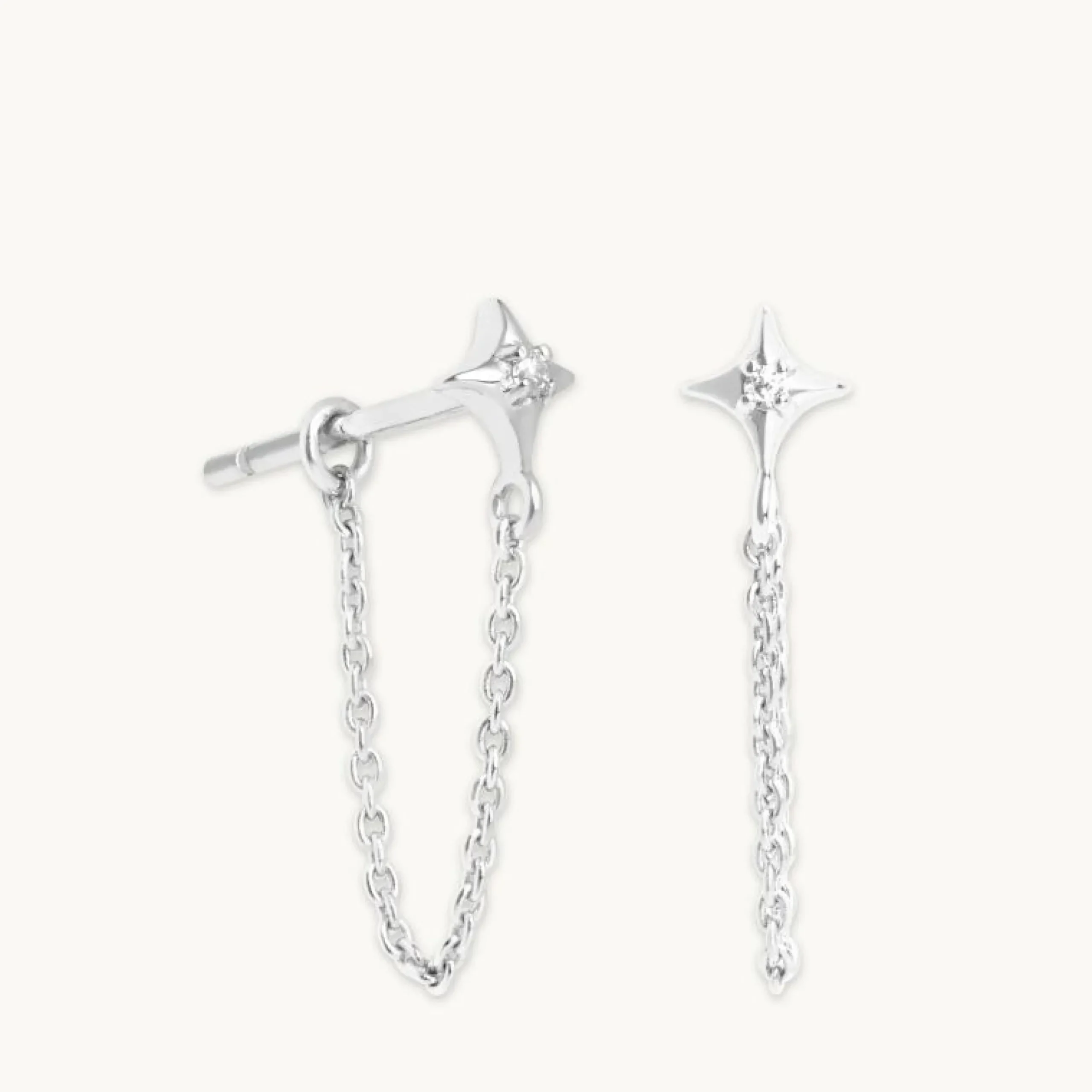cosmic_star_chain_stud_ea_0-2.webp Cosmic Star Chain Stud Earrings in Silver