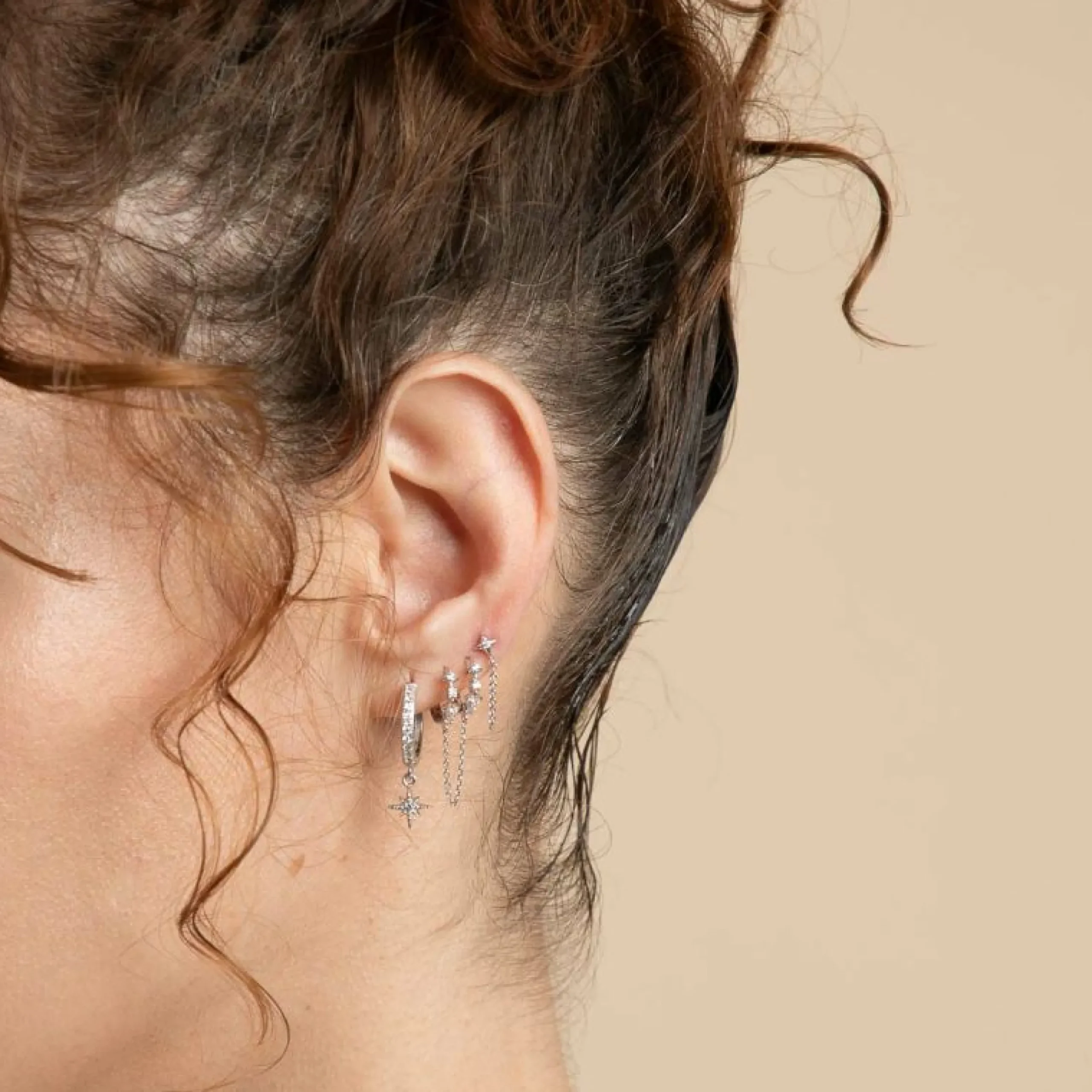 cosmic_star_chain_stud_ea_3-2.webp Cosmic Star Chain Stud Earrings in Silver