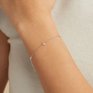 Cosmic Star Charm Bracelet in Silver
