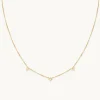 Cosmic Star Charm Necklace in Gold