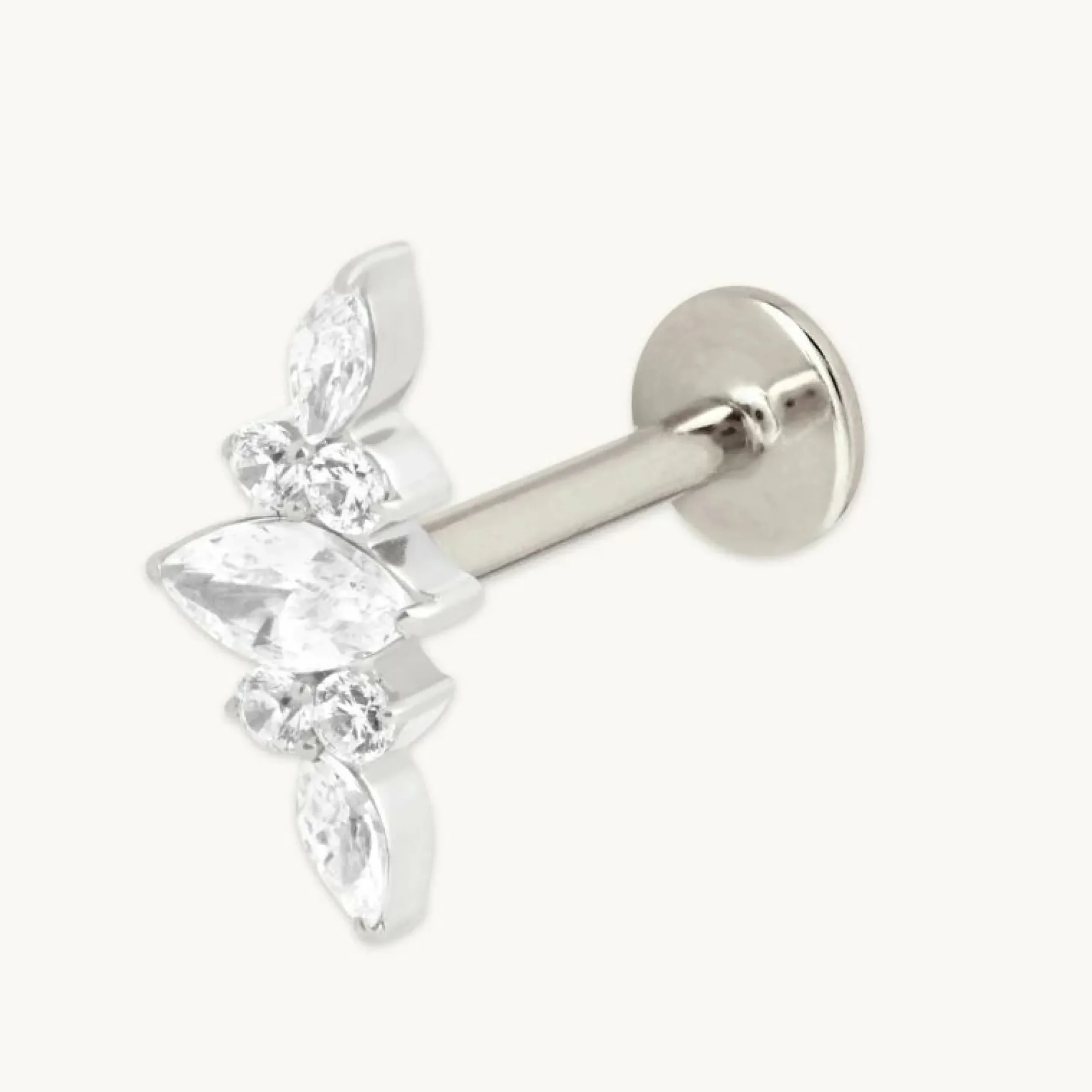 crystal_cluster_titanium__0-1.webp Crystal Cluster Titanium Piercing Stud in Platinum